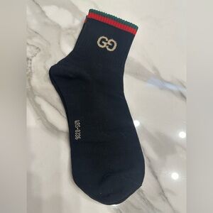 Designer-Inspired unisex Black Logo Crew Socks